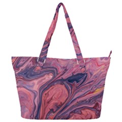 Abstract-colorful-painting-background-closeup Full Print Shoulder Bag