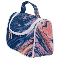 Liquid Abstract Paint Texture Satchel Handbag by Wegoenart