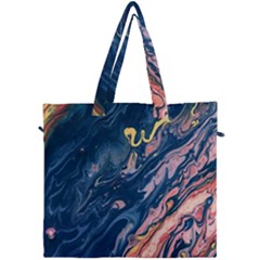 Liquid Abstract Paint Texture Canvas Travel Bag by Wegoenart