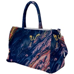 Liquid Abstract Paint Texture Duffel Travel Bag by Wegoenart