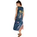 Liquid abstract paint texture Summer Maxi Dress View2