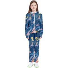 Liquid Abstract Paint Texture Kids  Tracksuit by Wegoenart