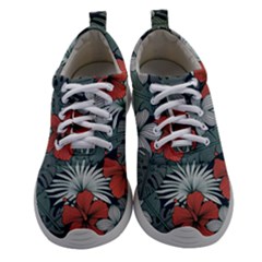 Seamless-floral-pattern-with-tropical-flowers Women Athletic Shoes by Wegoenart