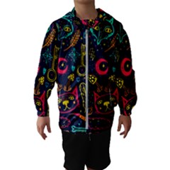 Sketch-graphic-illustration Kids  Hooded Windbreaker by Wegoenart