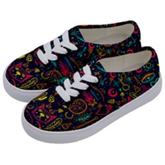 Sketch-graphic-illustration Kids  Classic Low Top Sneakers by Wegoenart