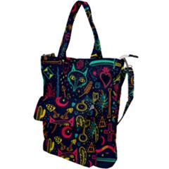 Sketch-graphic-illustration Shoulder Tote Bag by Wegoenart