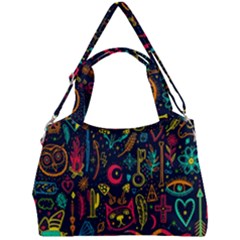 Sketch-graphic-illustration Double Compartment Shoulder Bag by Wegoenart