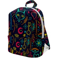 Sketch-graphic-illustration Zip Up Backpack by Wegoenart