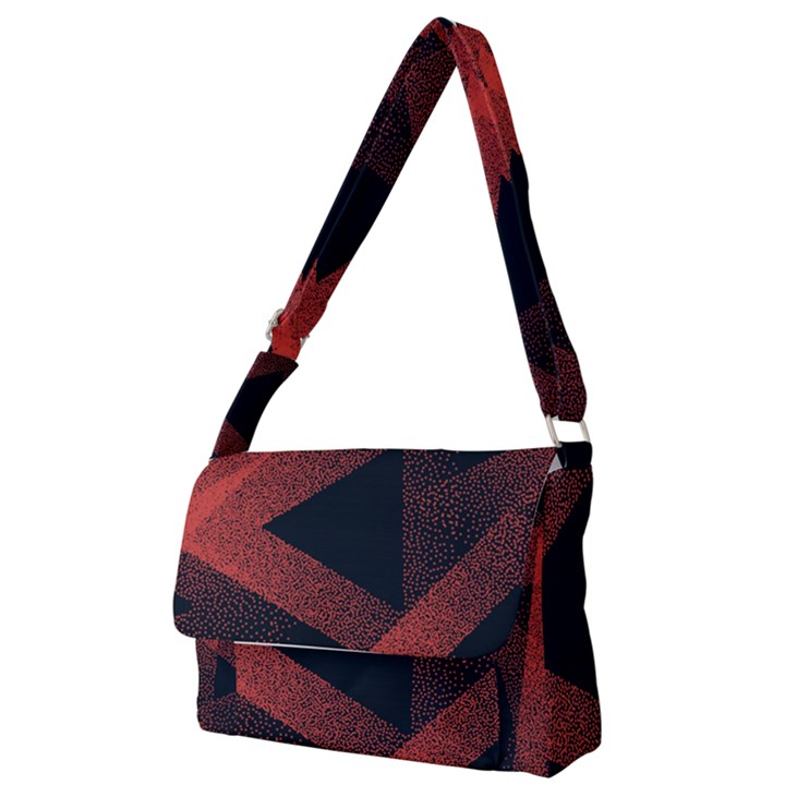 Stippled-seamless-pattern-abstract Full Print Messenger Bag (S)