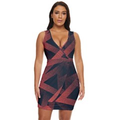 Stippled-seamless-pattern-abstract Draped Bodycon Dress by Wegoenart