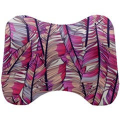 Beautiful-boho-seamless-pattern-with-pink-feathers Head Support Cushion