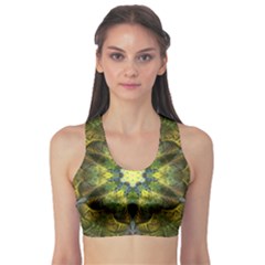 Fractal Fantasy Design Background Sports Bra by Wegoenart