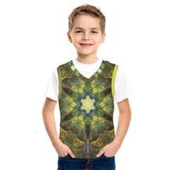 Fractal Fantasy Design Background Kids  Basketball Tank Top by Wegoenart