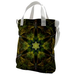 Fractal Fantasy Design Background Canvas Messenger Bag by Wegoenart