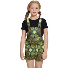 Fractal Fantasy Design Background Kids  Short Overalls by Wegoenart