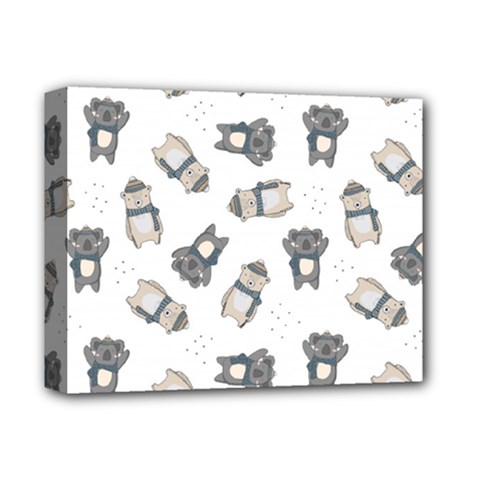 Cute Seamless Pattern With Koala Panda Bear Deluxe Canvas 14  X 11  (stretched) by Wegoenart