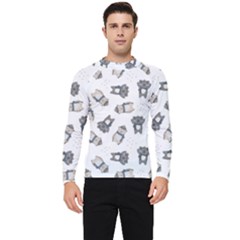 Cute Seamless Pattern With Koala Panda Bear Men s Long Sleeve Rash Guard by Wegoenart