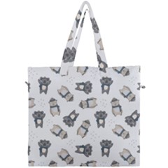 Cute Seamless Pattern With Koala Panda Bear Canvas Travel Bag by Wegoenart