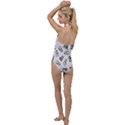 Cute Seamless Pattern With Koala Panda Bear Go with the Flow One Piece Swimsuit View2