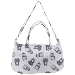 Cute Seamless Pattern With Koala Panda Bear Removal Strap Handbag by Wegoenart