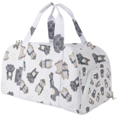 Cute Seamless Pattern With Koala Panda Bear Burner Gym Duffel Bag by Wegoenart