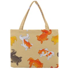 Gold Fish Seamless Pattern Background Mini Tote Bag