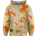 Gold Fish Seamless Pattern Background Kids  Zipper Hoodie Without Drawstring View1