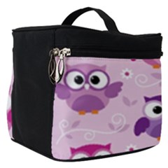 Seamless Cute Colourfull Owl Kids Pattern Make Up Travel Bag (small) by Wegoenart