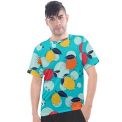 Pop Art Style Citrus Seamless Pattern Men s Sport Top by Wegoenart