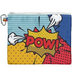 Pow Word Pop Art Style Expression Vector Canvas Cosmetic Bag (xxxl) by Wegoenart