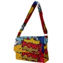 Pow Word Pop Art Style Expression Vector Full Print Messenger Bag (L) View1