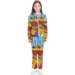 Pow Word Pop Art Style Expression Vector Kids  Tracksuit by Wegoenart