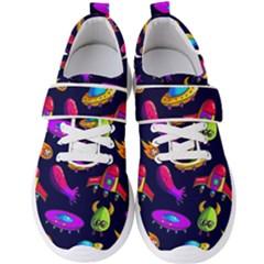 Space Pattern Men s Velcro Strap Shoes by Wegoenart