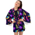 Space Pattern Long Sleeve Kimono View1