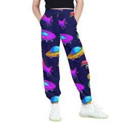 Space Pattern Kids  Elastic Waist Pants by Wegoenart