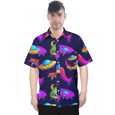 Space Pattern Men s Hawaii Shirt by Wegoenart