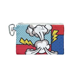 Rays Smoke Pop Art Style Vector Illustration Canvas Cosmetic Bag (small) by Wegoenart