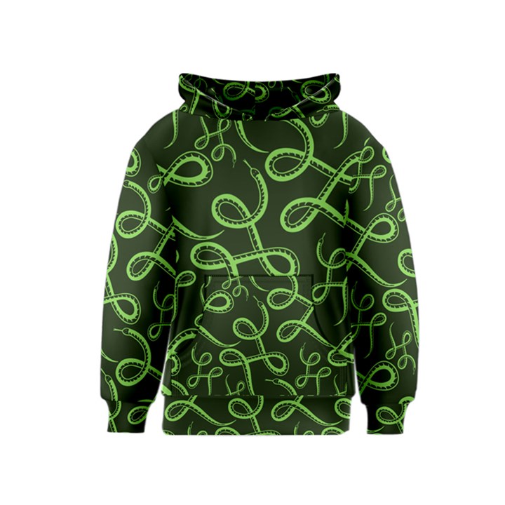 Snakes Seamless Pattern Kids  Pullover Hoodie