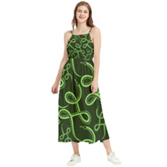 Snakes Seamless Pattern Boho Sleeveless Summer Dress by Wegoenart