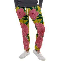 Pink Flower Seamless Pattern Men s Jogger Sweatpants by Wegoenart