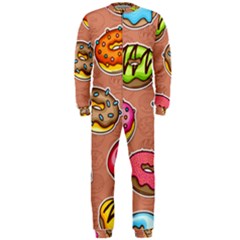 Doughnut Doodle Colorful Seamless Pattern Onepiece Jumpsuit (men) by Wegoenart