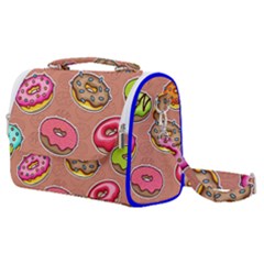 Doughnut Doodle Colorful Seamless Pattern Satchel Shoulder Bag by Wegoenart