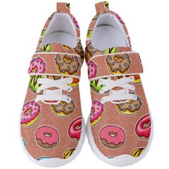 Doughnut Doodle Colorful Seamless Pattern Women s Velcro Strap Shoes by Wegoenart