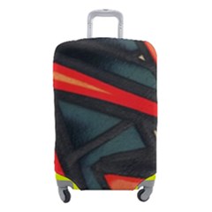 Graffiti Detail Wallpaper Texture Background Luggage Cover (small) by Wegoenart