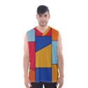 Dotted Colors Background Pop Art Style Vector Men s Basketball Tank Top View1