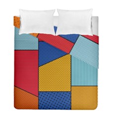 Dotted Colors Background Pop Art Style Vector Duvet Cover Double Side (full/ Double Size) by Wegoenart