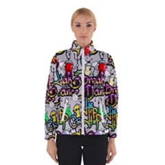 Hip Hop Background Women s Bomber Jacket by Wegoenart