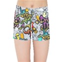 Hip Hop Background Kids  Sports Shorts View1