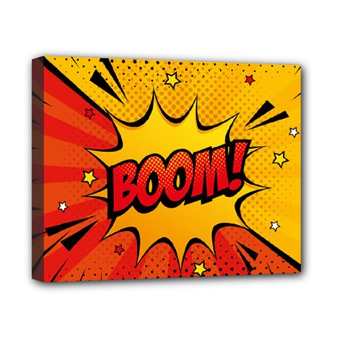 Explosion Boom Pop Art Style Canvas 10  X 8  (stretched)