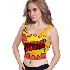 Explosion Boom Pop Art Style Crop Top by Wegoenart